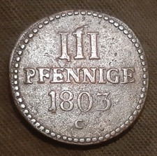 Sachsen 3 Pfennige 1803 C