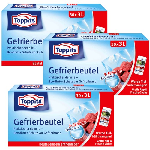 Toppits gefrierbeutel 30 - 3x,