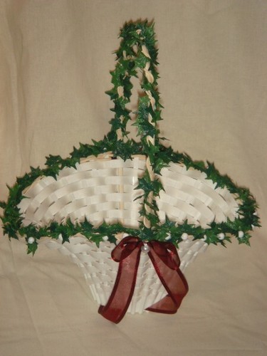 Streukörbchen weiß hochzeit - streukörbchen,