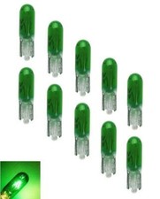 T5 W5/1.2 12V W1.2W W2x4,6D Glüh Lampe Tacholicht PKW Auto 10Stück Techline GRÜN