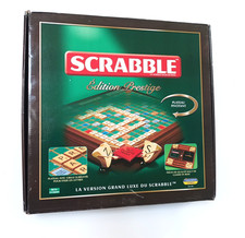 Scrabble Prestige Edition Aus Holz, Drehbares Spielfeld, Sehr Guter Zustand!
