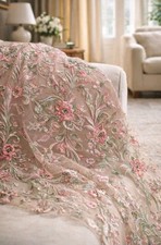 Stoff Spitze Glitzer Tüll