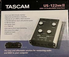Tascam US 122 MKII Interface, Externe Soundkarte für PC