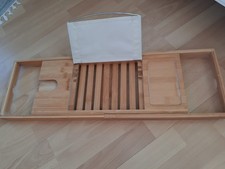 Bambus Badewannenablage Wannenablage Badewannenbrett ausziehbar Wannenaufsatz