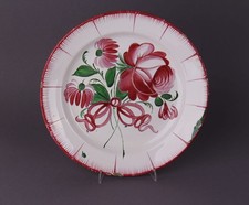 Fayence Teller mit Blumendekor