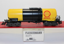 fg2711, Alter Fleischmann 4-achsiger Kesselwagen Shell  TOP OVP H0 DC