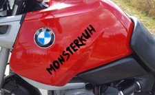 GS Monsterkuh 2 Aufkleber für BMW GS Motorräder R1100GS R1200GS Farbwahl B094G