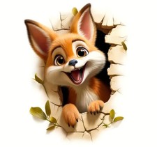 Bügelbild ca. 16x21 cm Fuchs