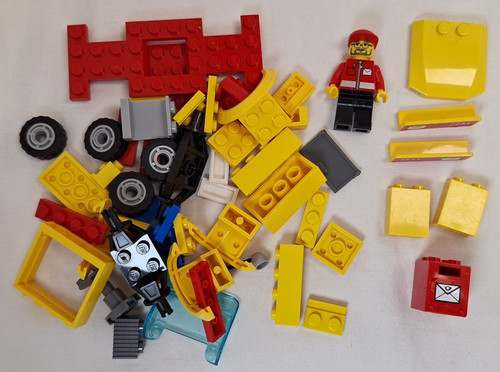 Lego 7731 mail van postauto - 7731,