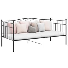 Schlafsofa Tagesbett Metallbett Bett Sofa Bettgestell Gästebett 90x200cm vidaXL