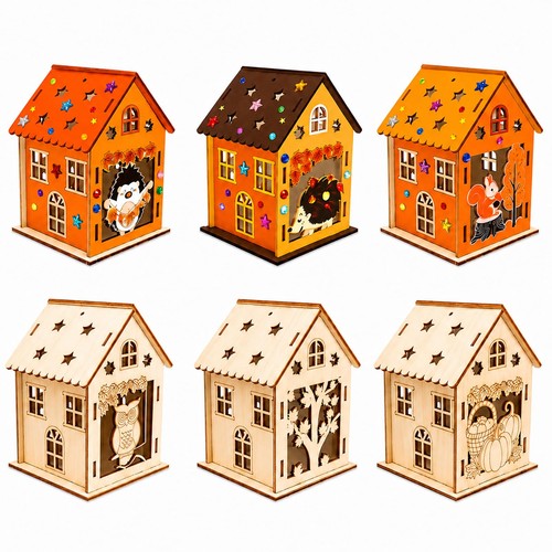 Bastelset herbst holz haus - herbst,
