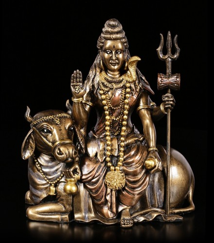 Shiva figur sitzt auf nandi - auf, |