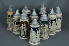 9x Konvolut Bierkrug Maßkrug