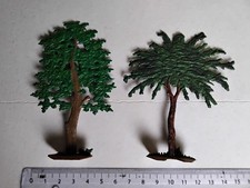 Zinnfiguren Flachfiguren 30mm Bäume Beidseitig Bemalt