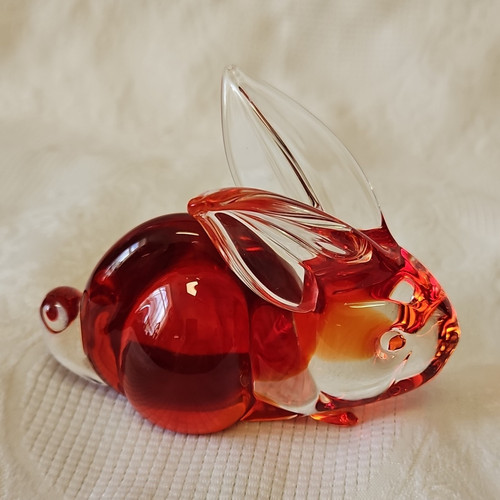 Murano glasfigur hase - murano,