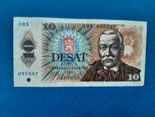 1 x 10 Korun Tschechoslowakei