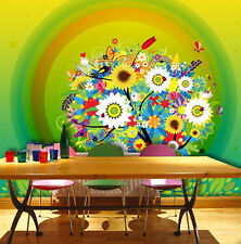 3D Gemalt Blumen Muster 666