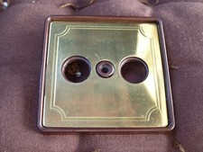 Merten Antik Blank Messing /TV & Radio Antennen Abdeckung