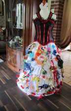 Karneval Kostüm Motto Kuriose Moden Show Stufen Rock universal Größe Mehrfarbig