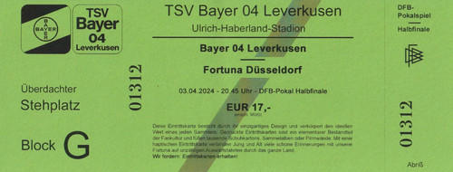 Ticket tsv bayer leverkusen - tsv,