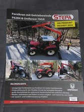 STEPA Forstkran mit Getriebewinde für Traktoren Prospektblatt ( 4091 )