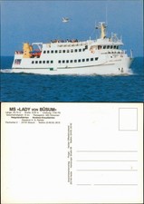 MS LADY VON BÜSUM Fahrgastschiff Helgoland-Fahrten Nordsee Kreuzfahrten 1980