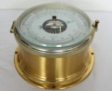 DEKORATIVES SCHIFFSBAROMETER VON SCHATZ MADE IN GERMANY #12487