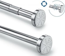 EDELSTAHL Duschvorhangstange Teleskopstange Vorhangstange Klemmstange Stange