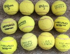 12 Tennisbälle, Markenmix