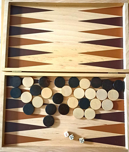 Holzinsel backgammon holz - backgammon,