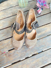 AIRSTEP Ballerina sexy grau Schnallen Nieten Gr.  38