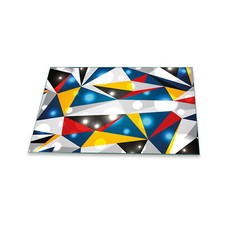 Herdabdeckplatten Ceranfeld Spritzschutz Glasplatte 80x52 Deko Abstrakt Bunt