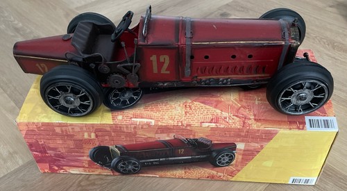 Blechauto retro rennwagen - blechauto,