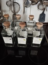  6  Dekanter 700 ml mit Korken - Glas Karaffe 0,7 l für Whisky, Cognac, Schnaps