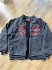 Seltene Aem‘Kei Jacke Bomber College Gr. L Grau mit Brust Stick