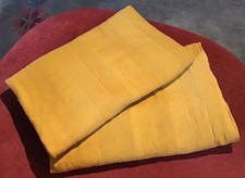 2 x Überwurf 165 x 185 dunkles Gelb