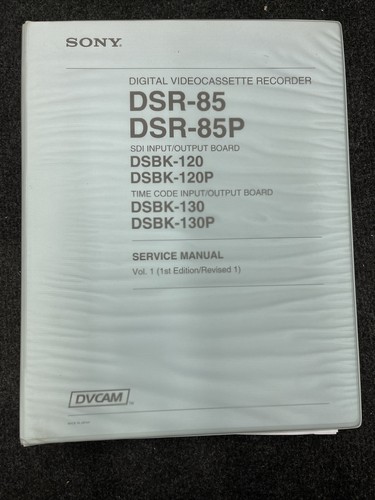 Sony dsr 85p - dsr-85p, original