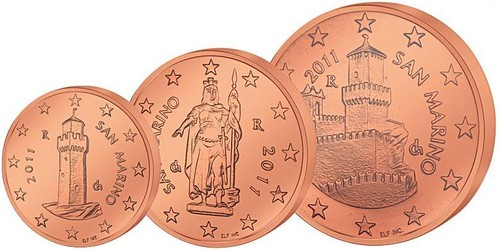 Euro münzen set - euro, marino