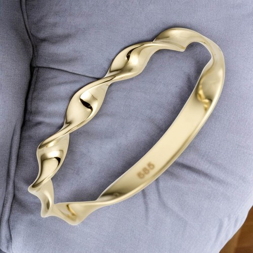 Damen ring gedreht 585 gold - ring,
