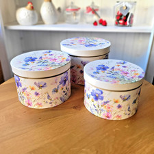 3er Set Geschenk Karton rund