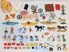 Vintage Timpo Toys Figuren & Zubehör Sammlung Ersatzteile Set Indianer Cowboys