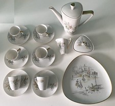 Moccaservice * Hutschenreuther * DIADEM * Porzellan *6 Personen * top