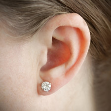 Damen 950 Platin Ohrstecker