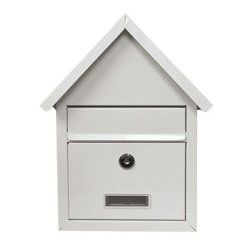 Briefkasten amin weiß mit - briefkasten,