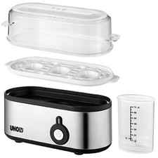 Unold 38610 Eierkocher Mini 2 Personen Eierkocher 1 - 3 Eier Edelstahlgehäuse