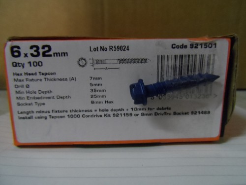 Beton tapcon 500 schrauben - tapcon,