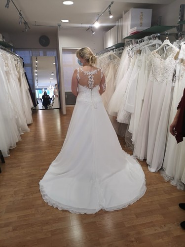 Brautkleid spitze mit - brautkleid,