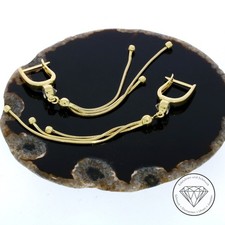 SONDERAKTION WERT 820,- Feine Strang Ohrhänger 585 Gold 14k 14 KT Ohrringe XXYY