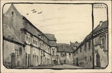 Künstler Ak Wettin Löbejün