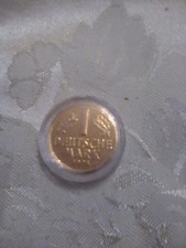 Sammler Münze / 1 Deutsche  Mark 1974 Vergoldet